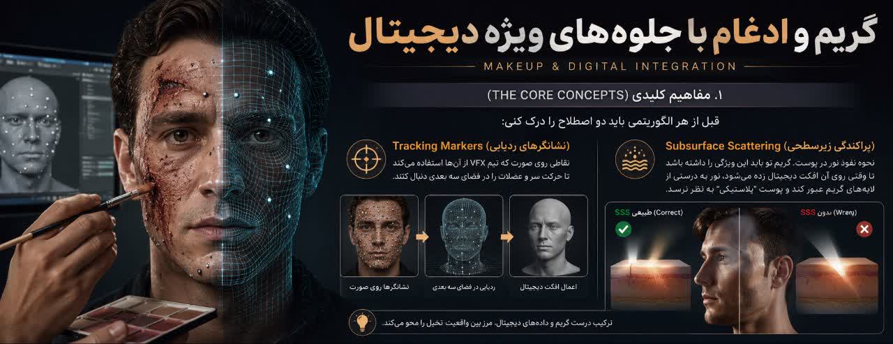 � گریم و ادغام با جلوه‌های ویژه دیجیتال (Digital Integration)